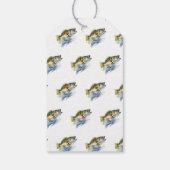 Reel Opgewonden Big Fish Fisherman Baby shower Cadeaulabel (Achterkant)