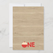 Reel Uitzonderd Vist 1e verjaardag Uitnodiging (Achterkant)