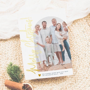 Reële Folie   kerstfoto's en gouden kunst Feestdagenkaart