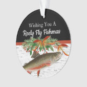 Reely Fly Fishmas Vist Kerstmis Ornament (voorkant)