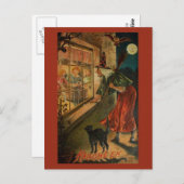 Réémettre une carte postale de sorcière victorienn (Devant / Derrière)