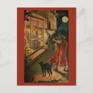 Réémettre une carte postale de sorcière victorienn