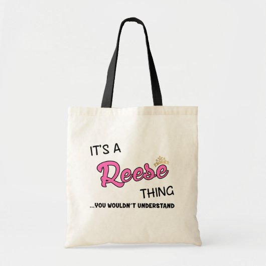 Reese ding dat je niet zou begrijpen tote bag (Voorkant)