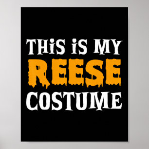Reese Halloween gepersonaliseerde kostuum grappig Poster