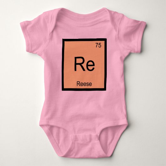 Reese Name Chemistry Element Periodic Table Romper (Voorkant)