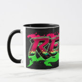 Reese prénom Graffiti red Tasse verte (Gauche)