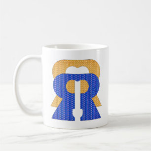 Reese Rideout Blue & Gold Koffiemok