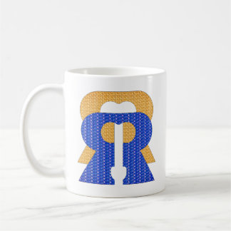 Reese Rideout Blue & Gold Koffiemok