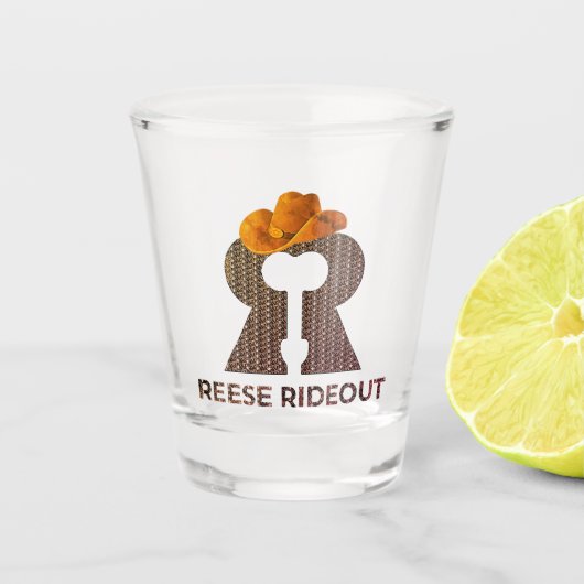 Reese Rideout Cowboy Shot Glas (Voorkant)