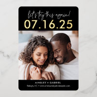 Réessayez VRAIMENT FOIL Enregistrer La Carte Date