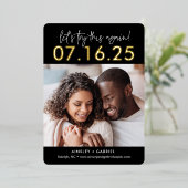 Réessayez VRAIMENT FOIL Enregistrer La Carte Date (Debout devant)