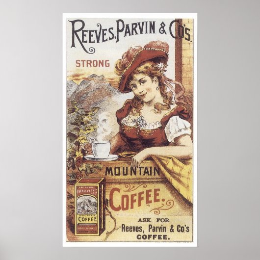 Reeves Parvin Strong Coffee Poster (Voorkant)