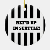 Ref. in Seattle met vervangende referenten Keramisch Ornament (Achterkant)