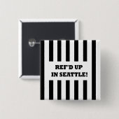 Ref. in Seattle met vervangende referenten Vierkante Button 5,1 Cm (Voorkant /achterkant)