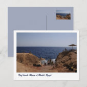 Ref strand, Sharm el Sheikh, Egypte Briefkaart (Voorkant / Achterkant)