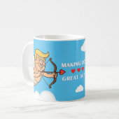 Refaire l'Amour Grande Again – Mug Parodie de Cupi (Devant gauche)