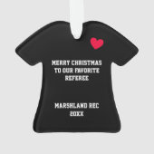 Referee Personalized Ornament (achterkant)