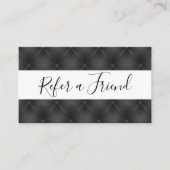 Référence Arrière - plan d'Upholstery noir (Devant)