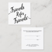 Référence client Calligraphie de script simple (Devant / Derrière)