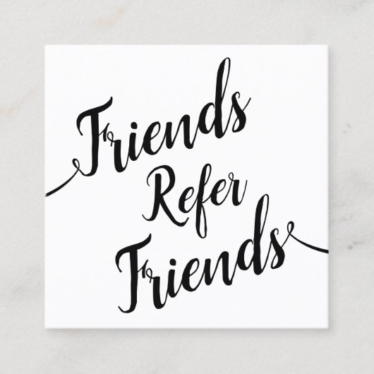 Référence client Calligraphie de script simple (Devant)