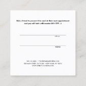 Référence client Calligraphie de script simple (Dos)