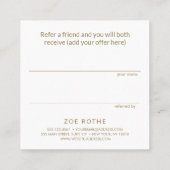 Référence client simple Aqua Green (Dos)