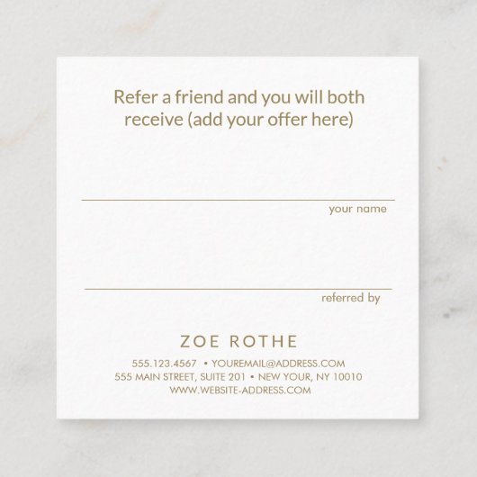 Référence client simple Aqua Green (Dos)