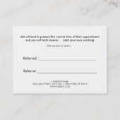 Référence d'appréciation client Gold et Black (Dos)