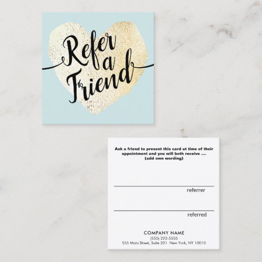 Référence du script Gold Heart Calligraphy (Devant / Derrière)