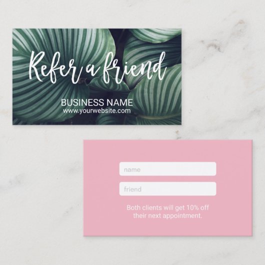 Référence élégante de spa de salon de manuscrit de (Devant / Derrière)