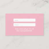 Référence élégante de spa de salon de manuscrit de (Dos)