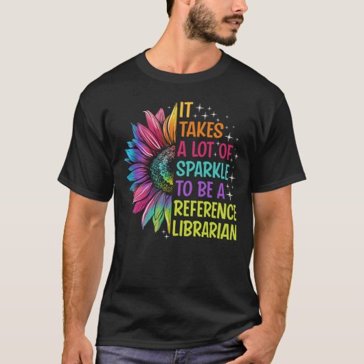 Reference Librarian Sparkle T-shirt (Voorkant)