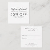 Référence moderne minimaliste (Devant / Derrière)