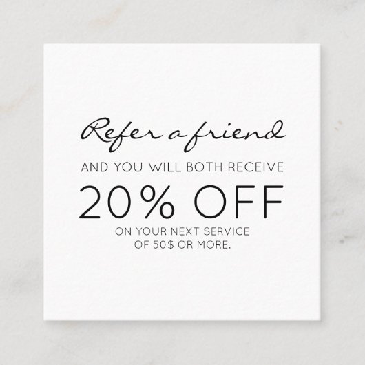 Référence moderne minimaliste (Devant)