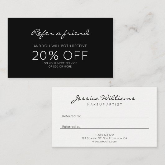 Référence moderne minimaliste (Devant / Derrière)