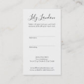 Référence Noir & Blanc Moderne (Dos)