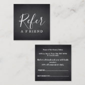 Référence noire et blanche élégante simple (Devant / Derrière)