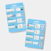 Référence rapide du badge EKG (Recto et verso)