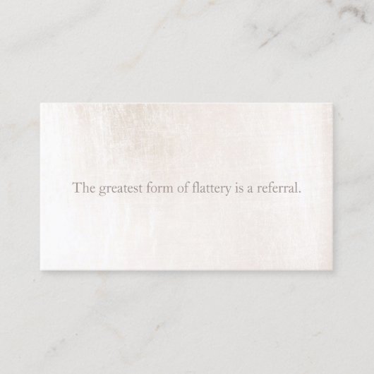 Référence simple et élégante de fidélité client (Devant)