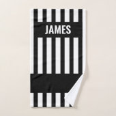 Référence Zebra Stripe Serviette Set personnalisé (Serviette à main)