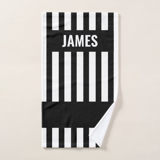 Référence Zebra Stripe Serviette Set personnalisé (Serviette à main)