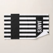 Référence Zebra Stripe Serviette Set personnalisé (Serviette à main)