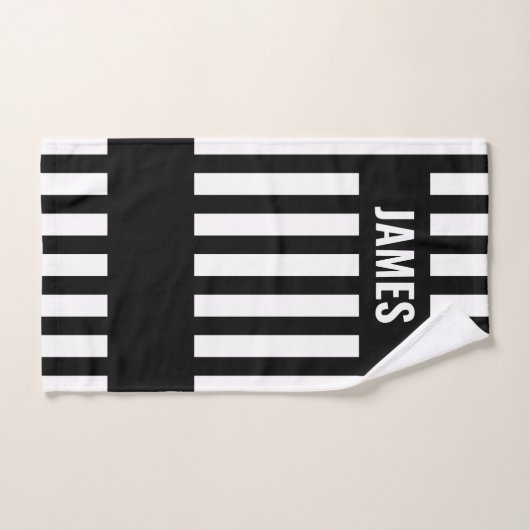 Référence Zebra Stripe Serviette Set personnalisé (Serviette à main)