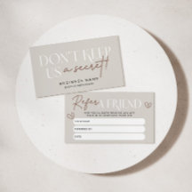 Boho Moderne Référer Une Carte Coupon De Réduction