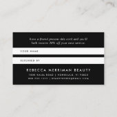 Référencement Boulot d'aquarelle Magenta | Carte de recommandati (Dos)