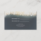 Référencement Carte cliente de parrainage Grey Sparkle Light Bla (Dos)