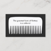 Référencement Carte d'aiguillage client du salon de coiffure pou (Devant)