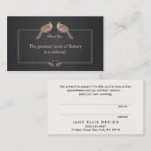 Référencement Carte de Merci client élégante (Devant / Derrière)