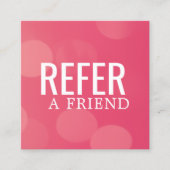 Référencement Carte de Motif rose simple et élégante (Devant)