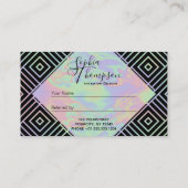 Référencement Carte de Motif symétrique Holographique moderne (Dos)